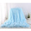 (As show, Bean Paste Pink) SNQTV-Long Plush Blanket Solid Color Soft Nap Bed Cover Sleeping Throw 1