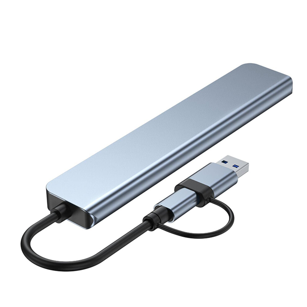 Usb Type C Hub Adapter 8-Port Usb-C Hub For Type-C Tablets, Multiport Usb-C Adapter, Compatible With Usb-C Devices 9084446649529
