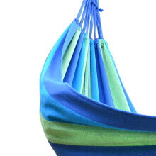 Double Portable Camping Hammock with Colorful Stripes, 7.5x2.6ft