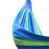 Double Portable Camping Hammock with Colorful Stripes, 7.5x2.6ft 1