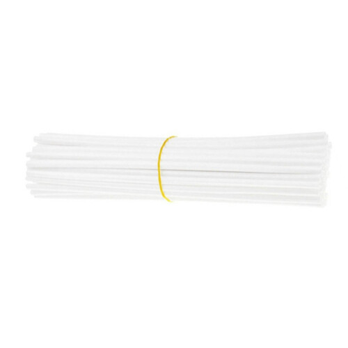 72pcs White Bicycle Spoke Skins Wraps Wheel Trim 24cm Durable Plastic 1