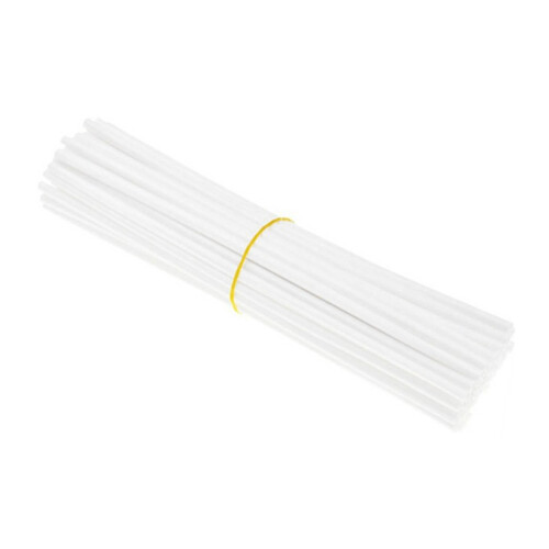 72pcs White Bicycle Spoke Skins Wraps Wheel Trim 24cm Durable Plastic 2