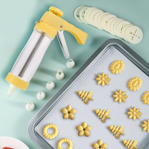Cookie Maker Machine With 16 Cookie Press Discs And 6 Icing Tips Spritz Cookie Press Kit 1