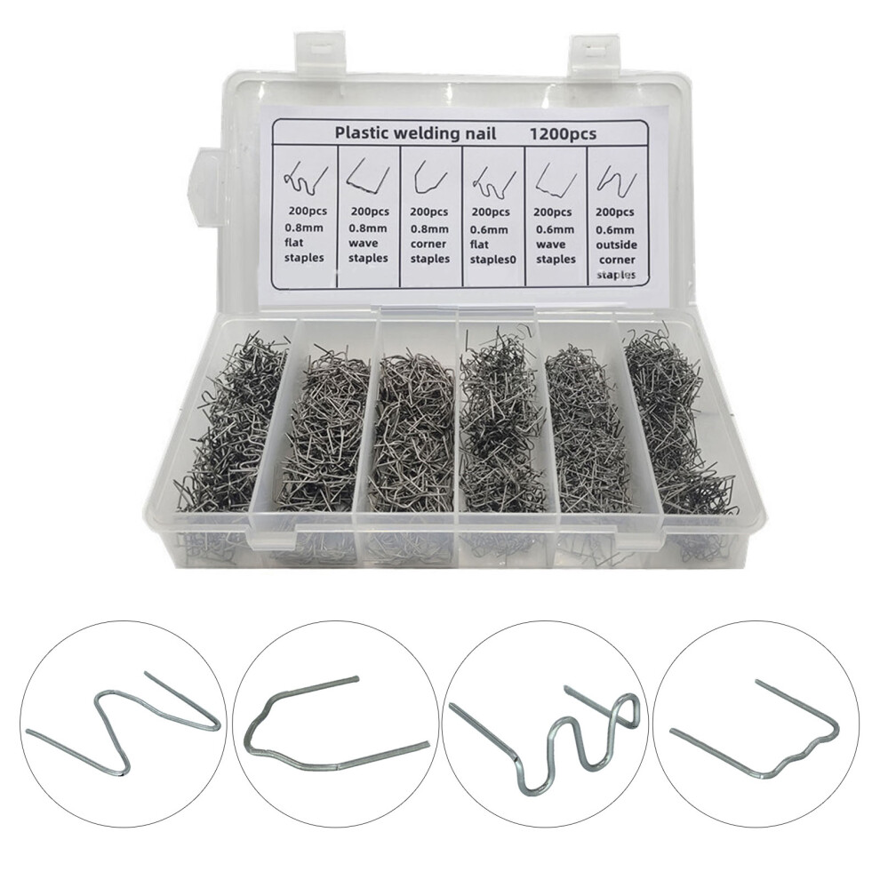 1200Pcs Auto Bumper Repair Welding Nails Set With Storage Box 4301356255936