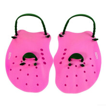 Adjustable Swimming Paddles For Children Pink - Kid Size Hand Paddles, Swim Training Equipment