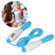 Verstellbares PVC-Springseil für Fitness & Sport, Blau, 270 cm