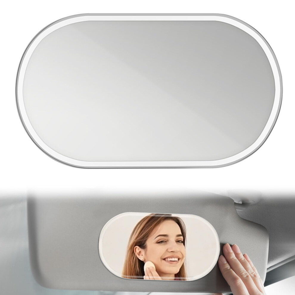 Sun Visor Vanity Mirror Cover, Car Vanity Mirror For Sun Visor, Compatible With Most Cars, Universal Fit 9354506570996