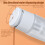 550ml White Ice Drip Coffee Pot - Portable Cold Brew Maker 13