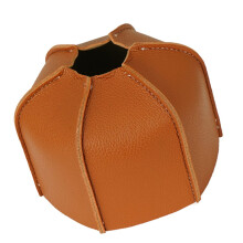 Gas Storage Case 230g PU Leather Lightweight Outdoor Protector For Camping Breathable Impact-Resistant Cover