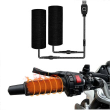 (As show, One size) 5v Motorcycle Heating Cover, 3 Temperature Levels Ip67 Waterproof Motorcycle Heating Grip Cover Heated Handlebar Cover_d10 x