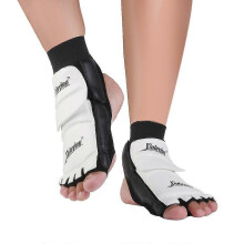 (As show, M) 1 Pair Taekwondo Foot Protector Karate Boxing Martial Arts Sparring Daily Training Foot Guards Sparring For Adult Kids x