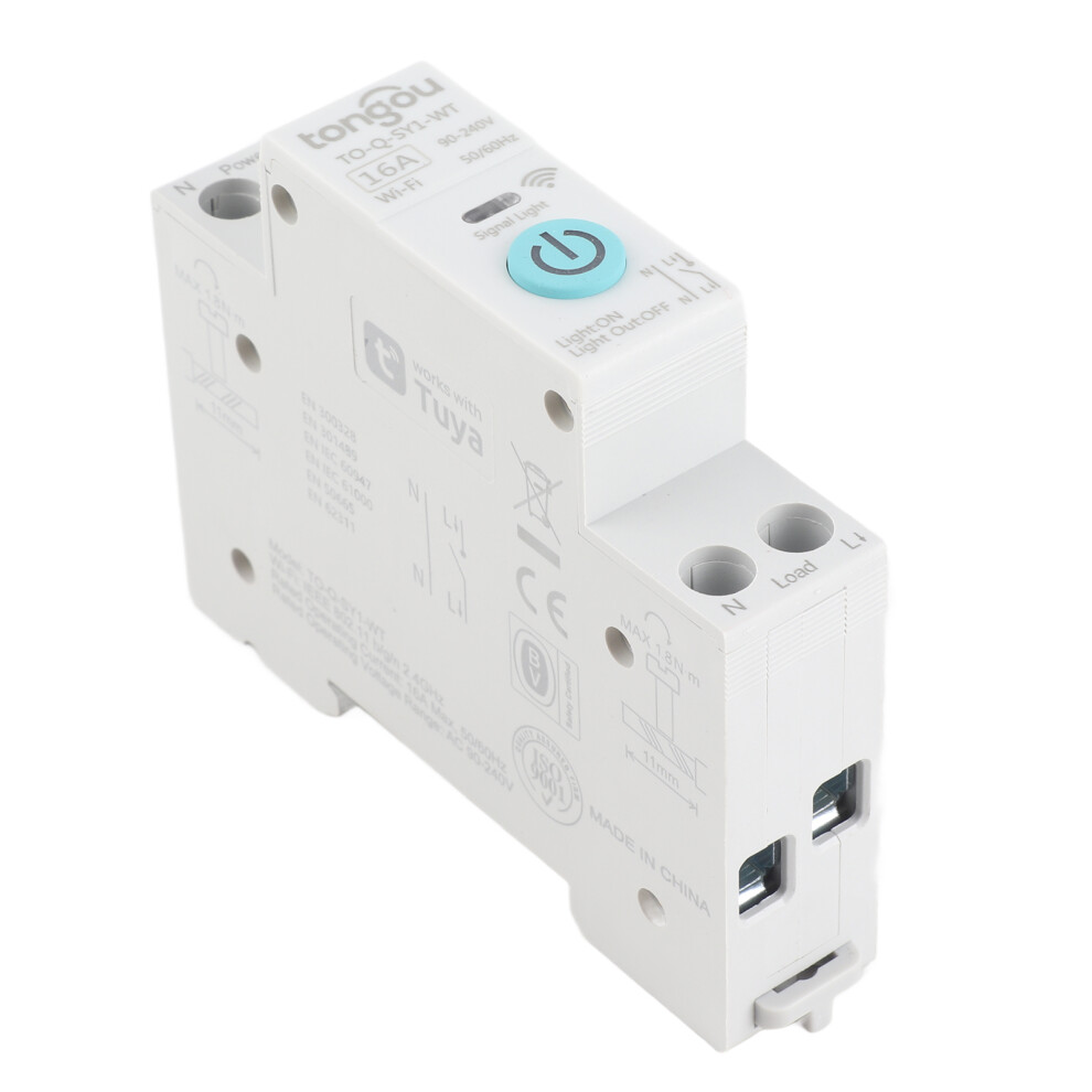 Wifi Smart Circuit Breaker 10A-63A Remote Control Timing Voice Compatible 5011356259726