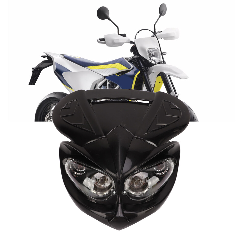 12V Dual Headlight For Crf Pit Dirt Bike With High Low Beam Function 3771356260604