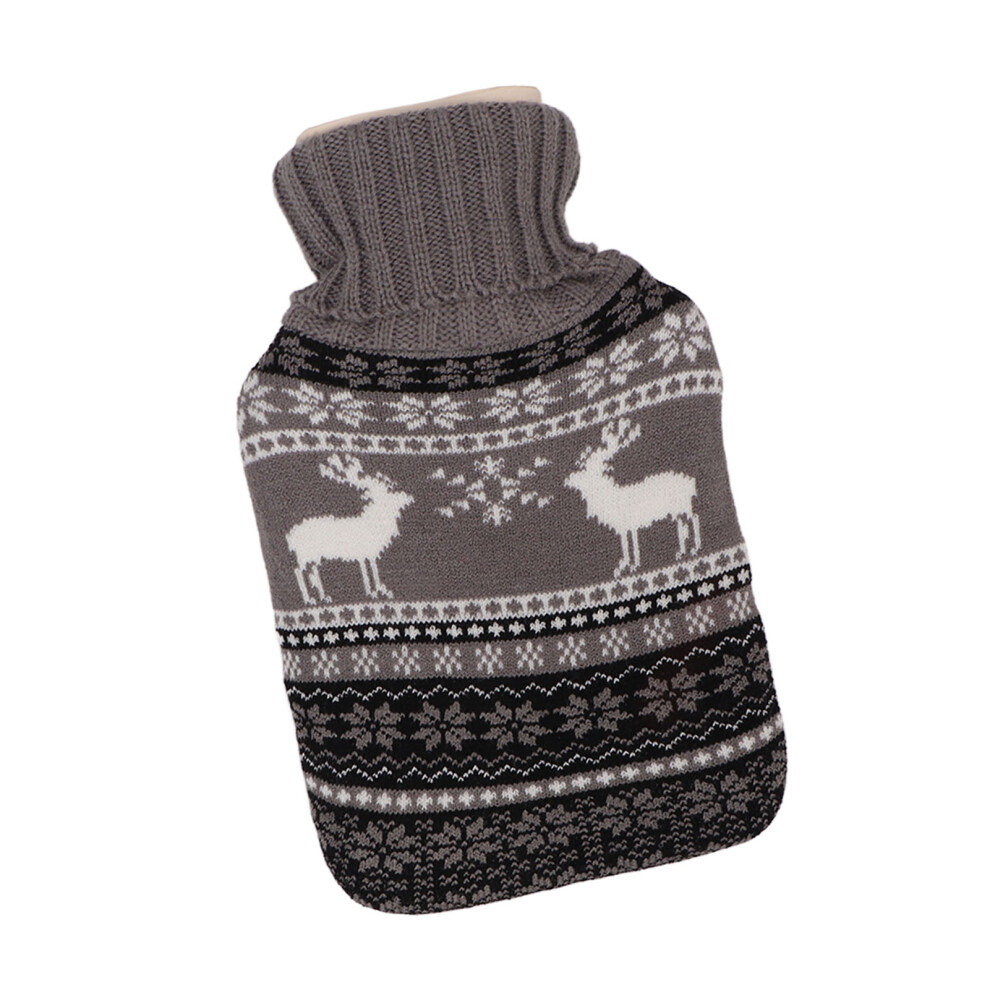 Rubber Hot Water Bottle with Plush Waist Cover - 2L Winter Warmth
