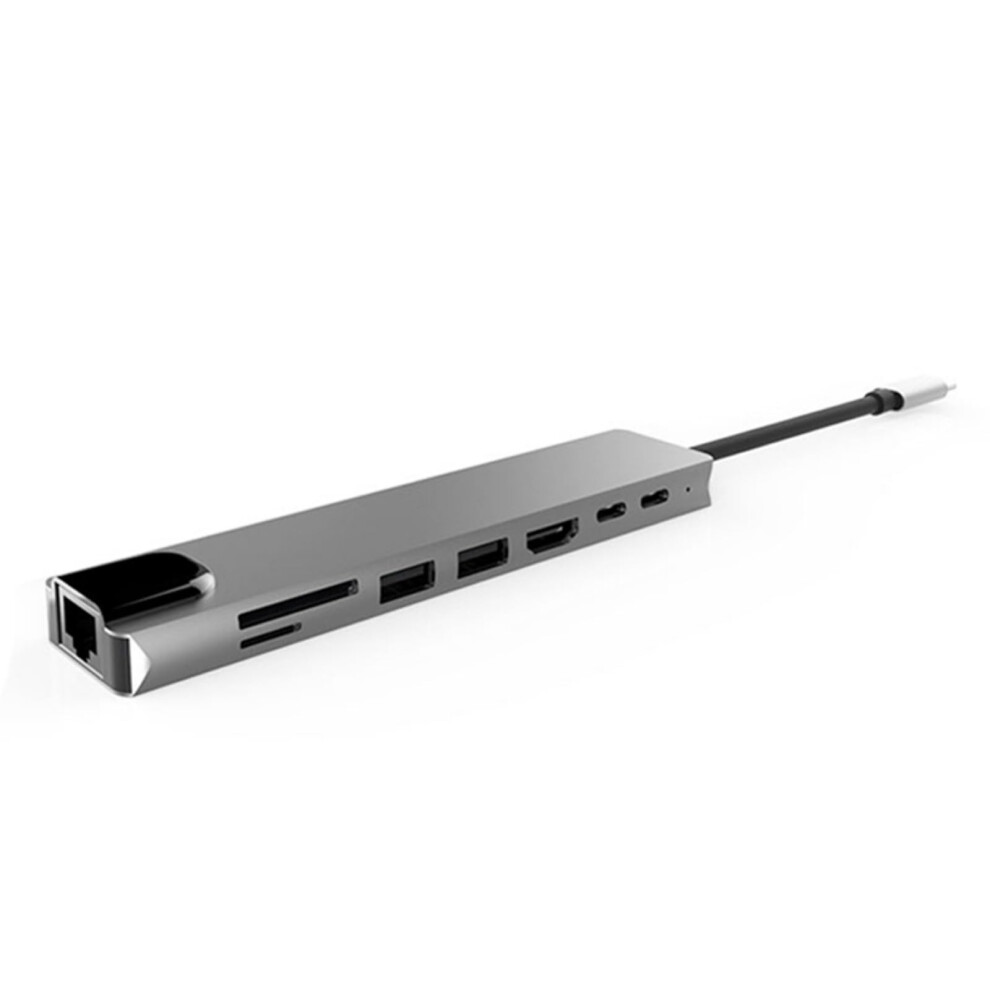 Multiports Usb C Hubs For Laptop 100Mbps Rj45 Ethernet Memory Card Reader Pd100w 4K Hdmi Output 9393856669004