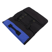 Multifunctional Oxford Cloth Tool Roll Bag Waterproof Blue 12 Inch