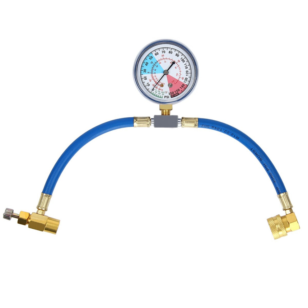 R134a Air Conditioning Refrigerant Charging Measuring Hose Recharge Kit With Gauge Automotive Ac Systems Hose Kit 9393856669073