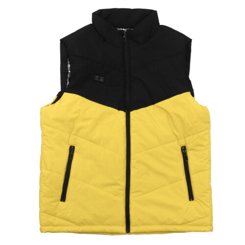 Chaleco calefactable de 11 zonas XXXXL negro/amarillo USB 1