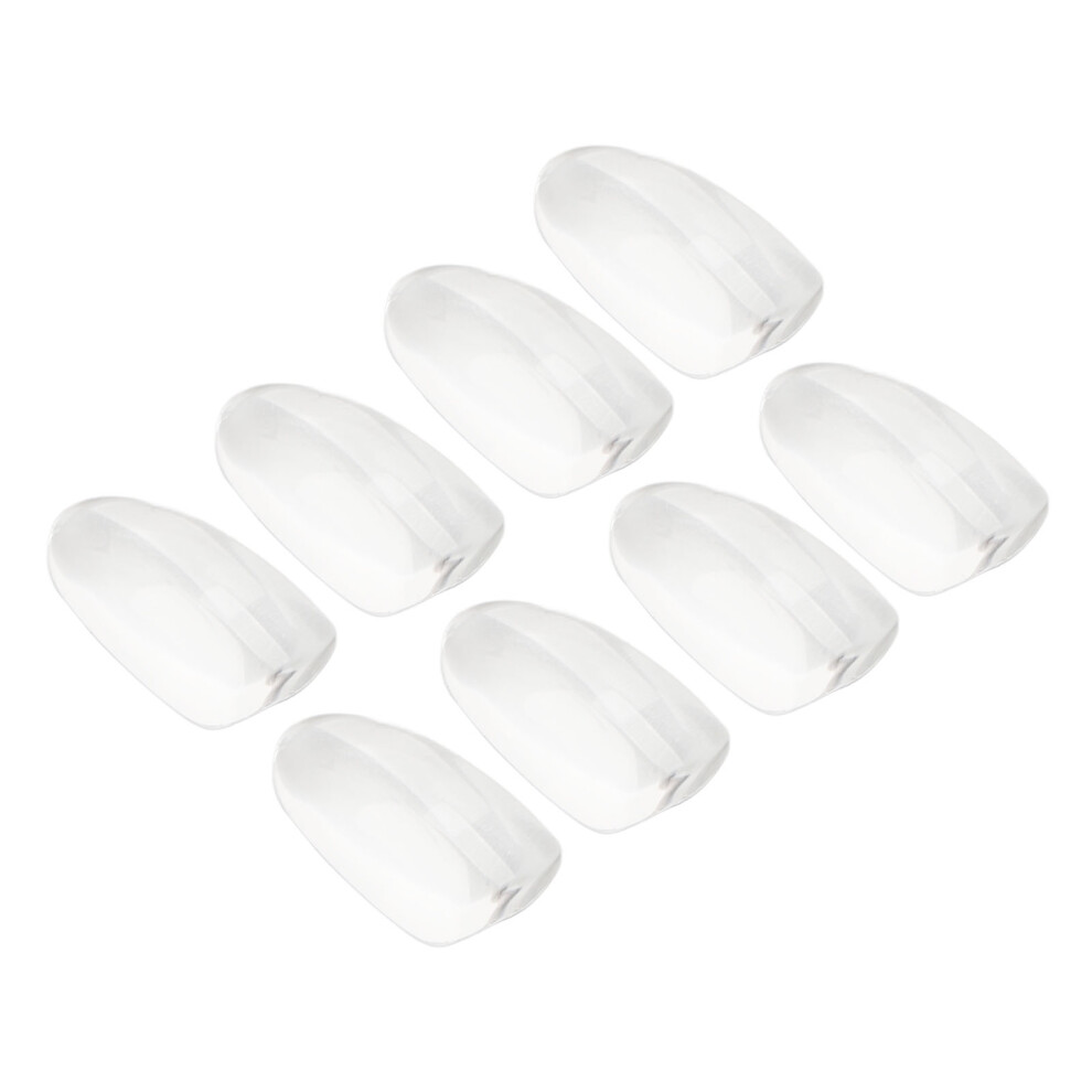 50pcs Clear Glass Nail Polish Display Tips for Nail Art and Salon DIY Projects
