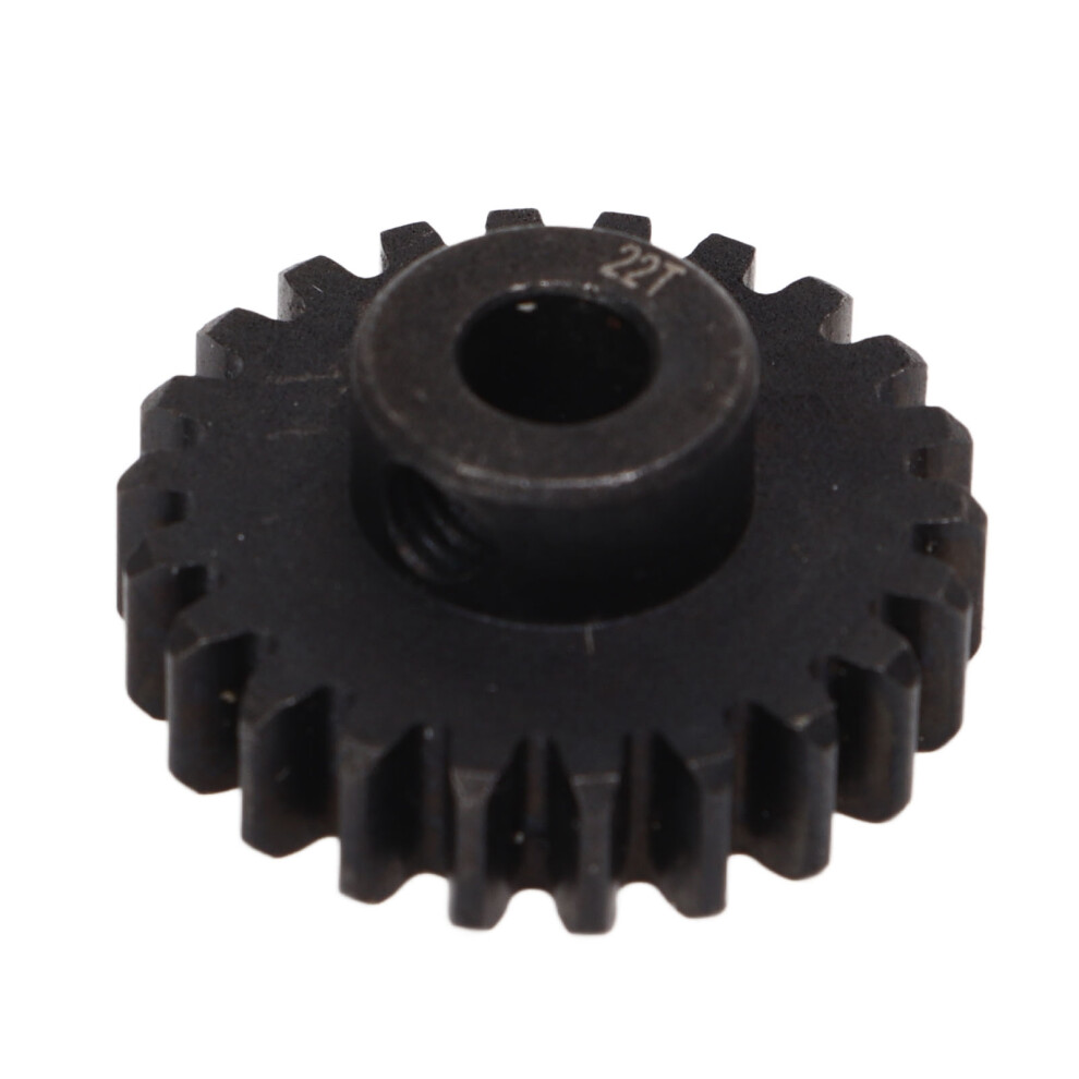 22T Steel Pinion Gear For Rc Cars 24Mm 5Mm Bore Black 8021356262289