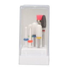 7-teiliges Keramik-Nagelbohrer-Set mit 7-Loch-Box