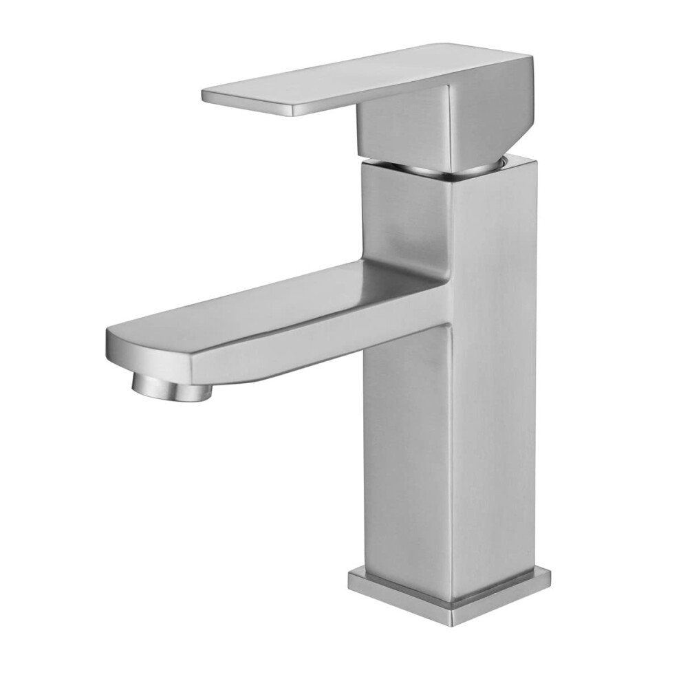 Stainless Steel Bathroom Sink Faucet Single Lever Brushed Nickel Mixer Tap Bar Basin Faucets 9067246359539