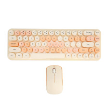 68-Tasten 2,4-GHz USB Tastatur & Maus Tawny gemischte Farbe