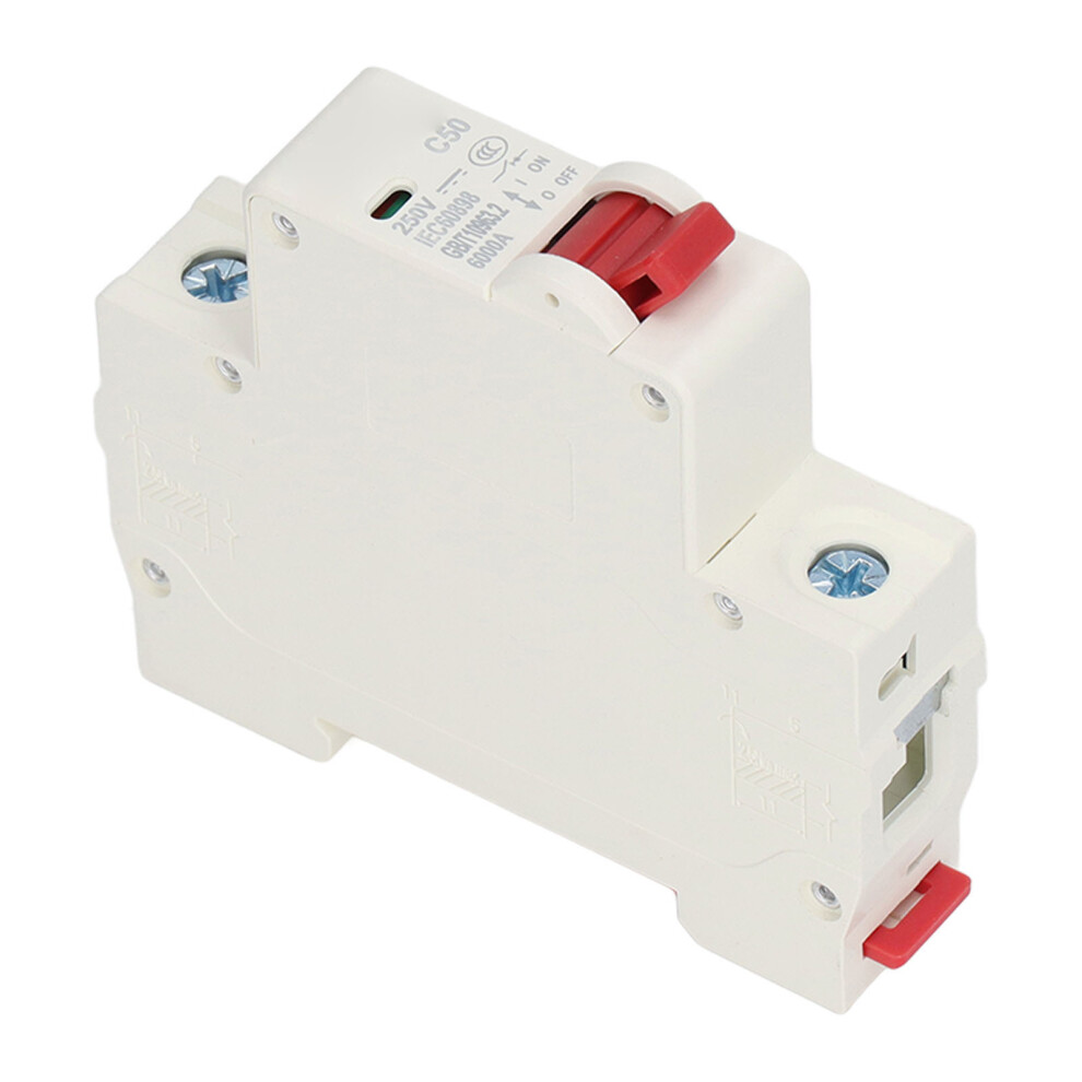 Dc Mini Breaker 1P Solar Isolator 50A Din Rail Mount Dc250v 6000A Dz47 63Z C50 4091356264037