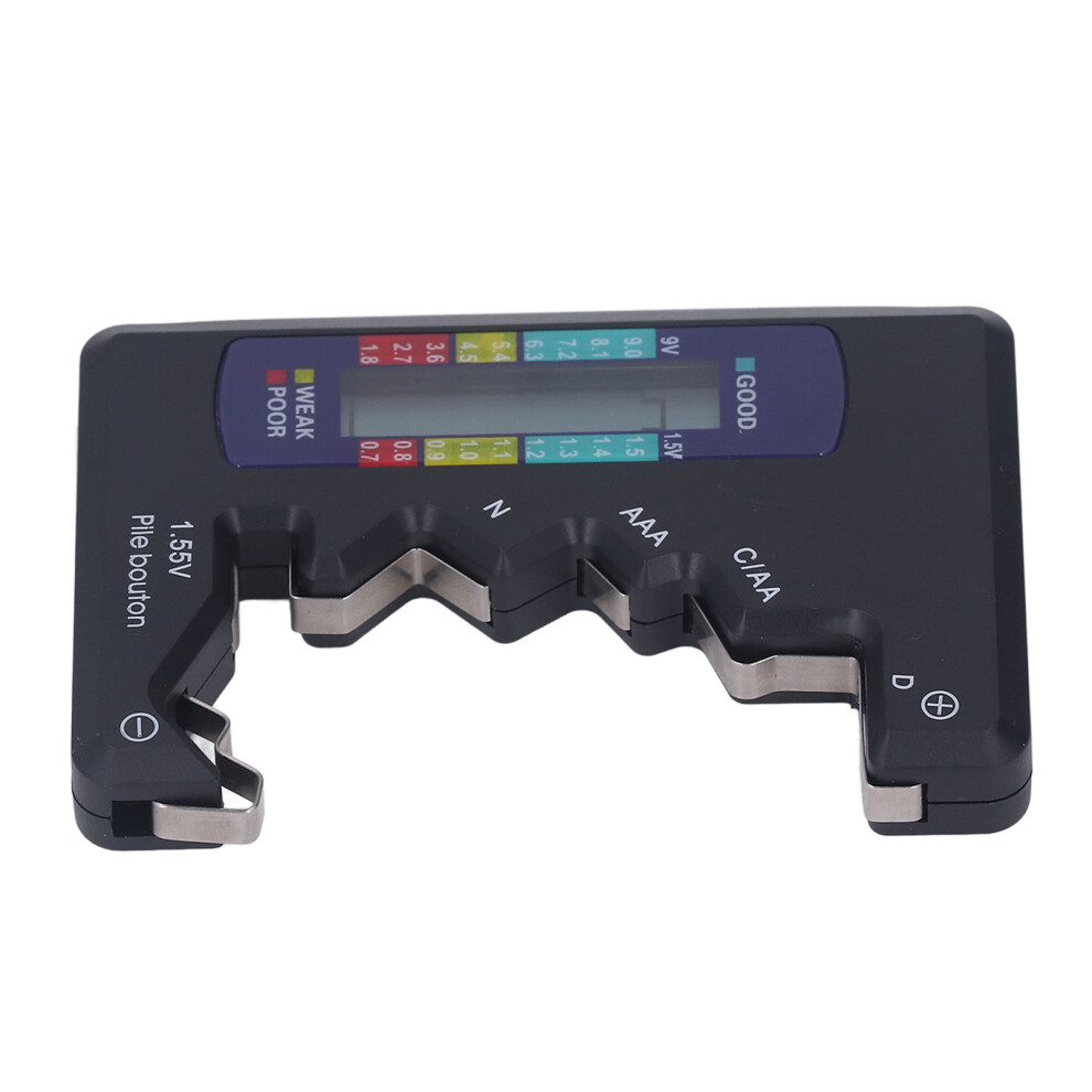 Portable Abs Digital Battery Tester For 1.5V/9V With Lcd Display 4371356264023