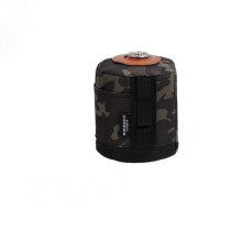 Outdoor Camping Fuel Canister Flat Gas Cylinder Tank Protector Cover Bag Black Large For Flat Cylinders