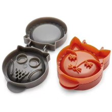 Owl Hand Pie Molds 2-Piece Cartoon Dough Press Set For Pocket Pies