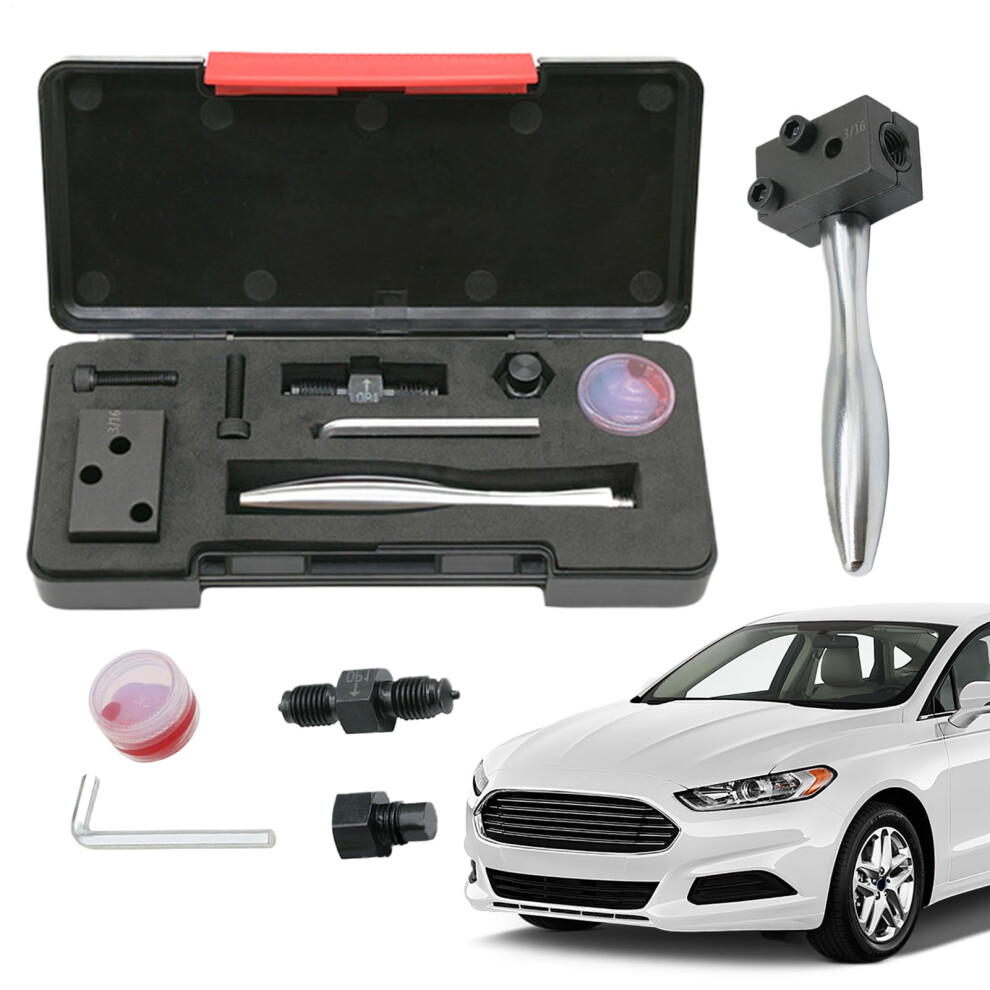 Brake Flare Tool Kit 3/16 In Brake Pipe Reamer, Ergonomic Handle, Automotive Flaring Tool For Motorcycle, Boat, Truck 9354506572327