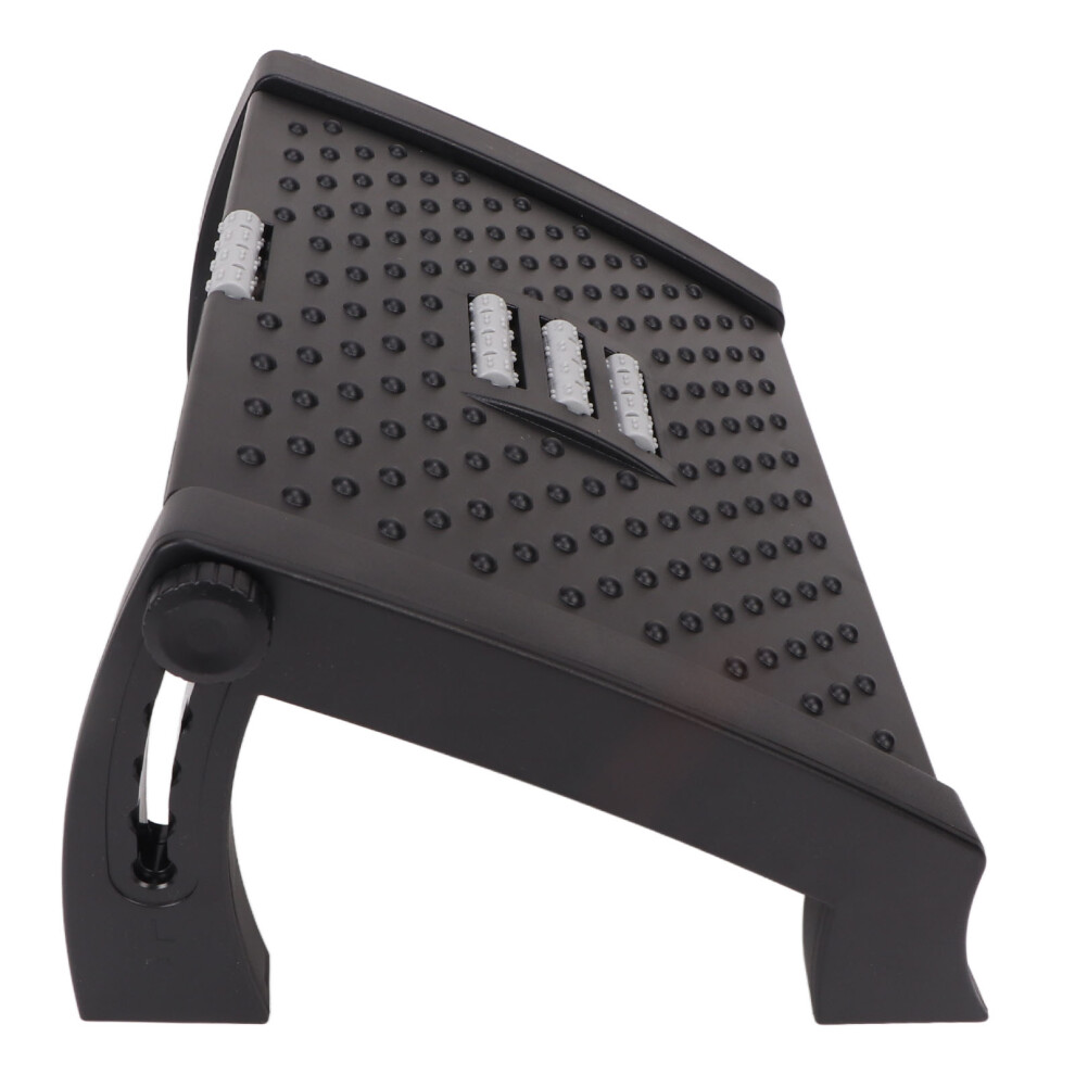 Adjustable Ergonomic Foot Rest with Massage, 6 Heights, for Office & Home