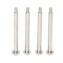 4PCS Steel Aluminum RC Rear Lower Hinge Pin 4.9cm with M3 Nut Silver