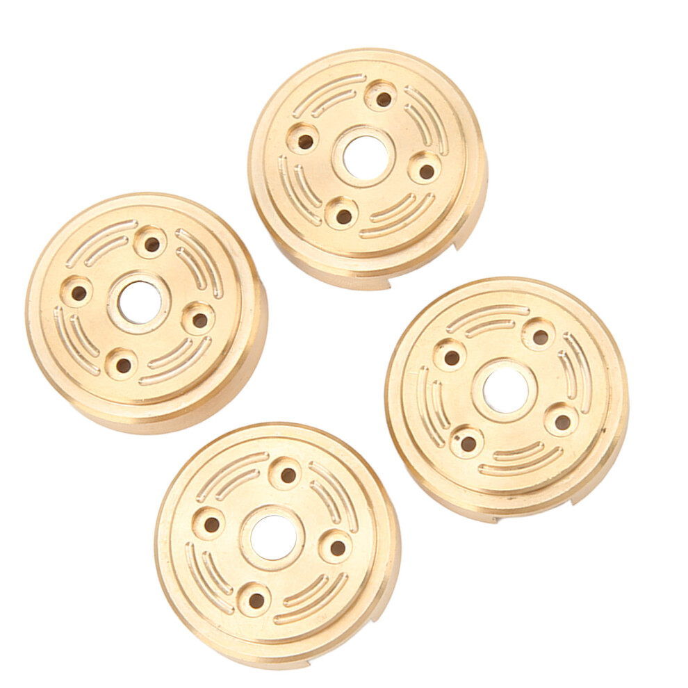 4Pcs Brass Wheel Weights For Fms Fcx24 1/24 Rc Cars Hub Upgrade Golden 6921356268910