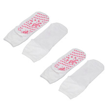 4Pcs Self Heating Cotton Socks Breathable Winter Warm Socks Universal White