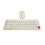 Mini Retro Wireless Keyboard Mouse Set 68 Keys Beige Silent 2.4G 15