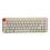 Mini Retro Wireless Keyboard Mouse Set 68 Keys Beige Silent 2.4G 13
