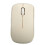 Mini Retro Wireless Keyboard Mouse Set 68 Keys Beige Silent 2.4G 8