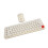 Mini Retro Wireless Keyboard Mouse Set 68 Keys Beige Silent 2.4G 14