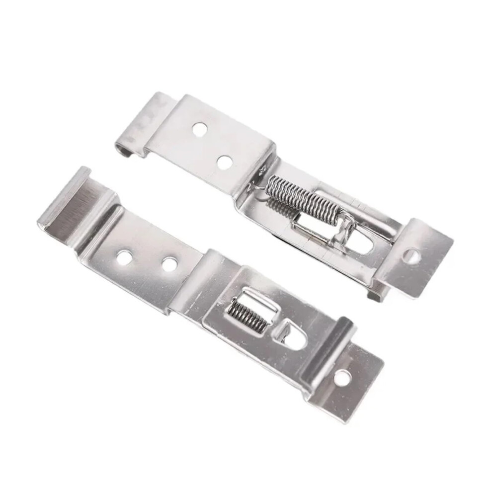 Car License Plate Holder Stainless Steel Bracket 2Pcs Spring Loaded Clamps Trailer Number Plate Clips 9067246360702
