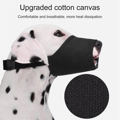 AntiBite Dog Muzzle Breathable Fabric Fast Release Adjustable Strap For Various Dog Breeds Outdoor Activity 1
