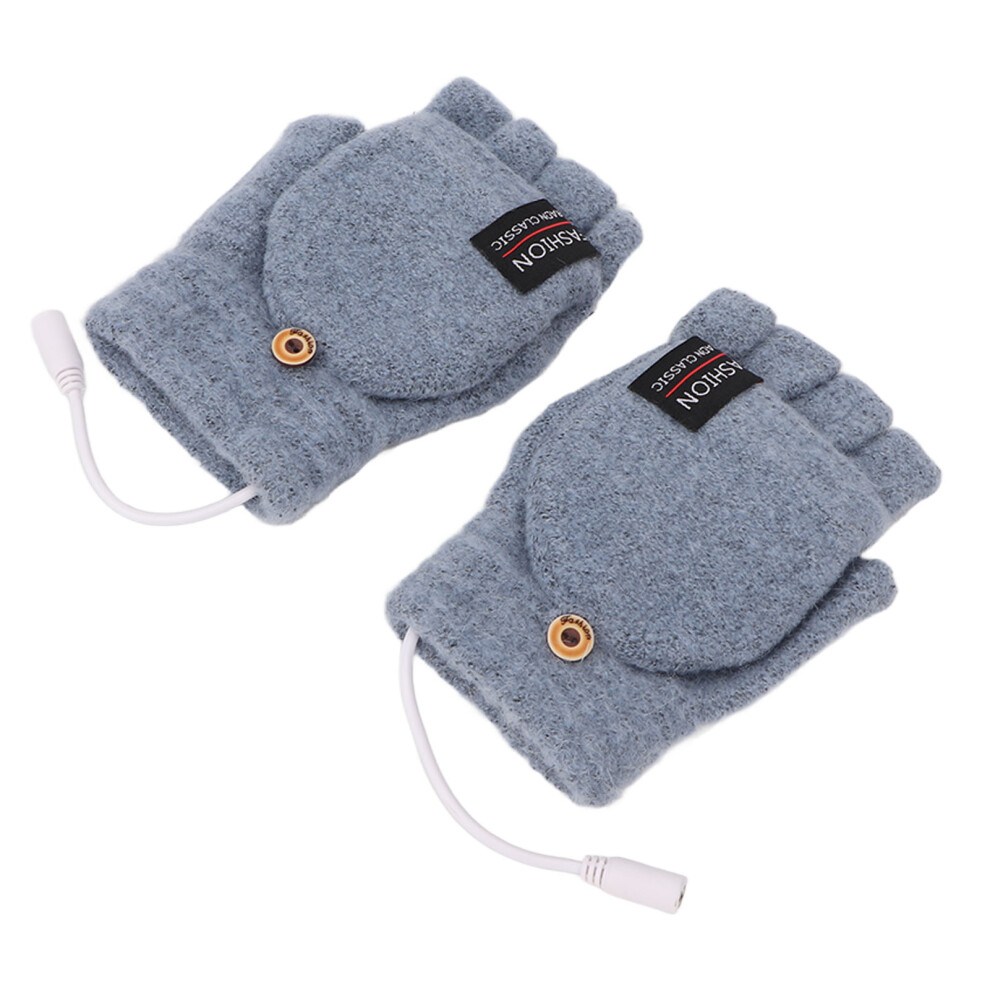 Double Sided Electric Heated Gloves USB Powered for Outdoor Use Navy