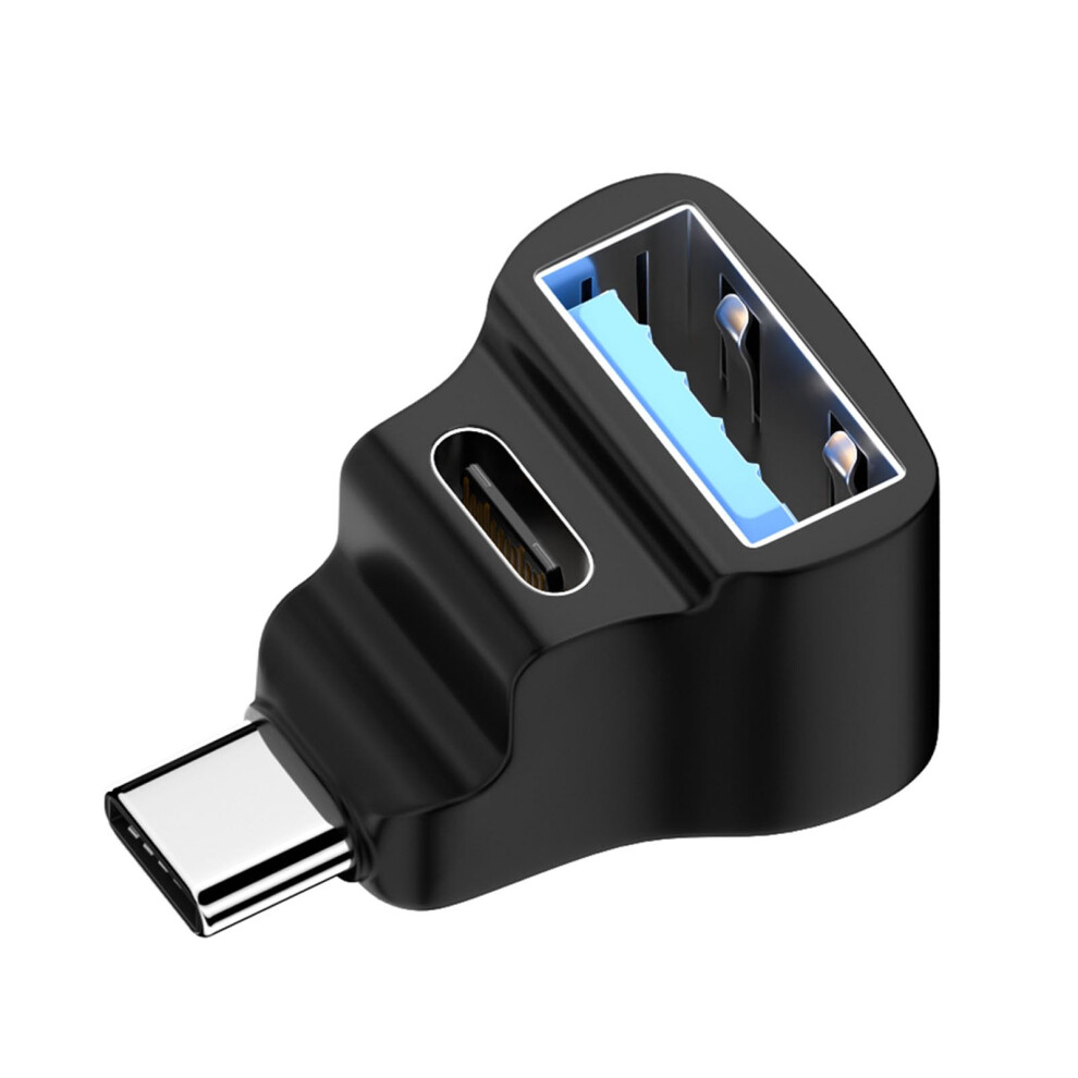90 Degree Male To Usb 2.0 Female Adapter - 20Gbps Data Transfer, 100W Usb Type-C Extender, Usb-C Compatible 9354506573126