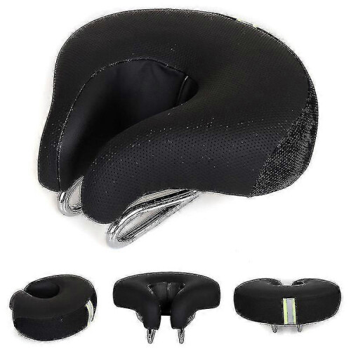 (As show, yellow) Bike Saddle Comfortable Ergonomic Shockproof Mountain Multiple Colour