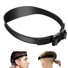 (As show, Red) Hair Cutting Stencil, Hair Cutting Yourself, Silicone Haircut Band, Hair Cutting Aid, Easy Neckline Shaving Stencil for Home Haircuts