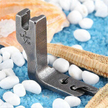 (As show, One size) Universal Industrial Single needle Fat Bed Sewing Machine Rolled Hem Presser Foot (1.6MM)