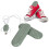 USB Shoe Dryer with Timer Deodorizing Boot Drying OD Green 5V 60 14
