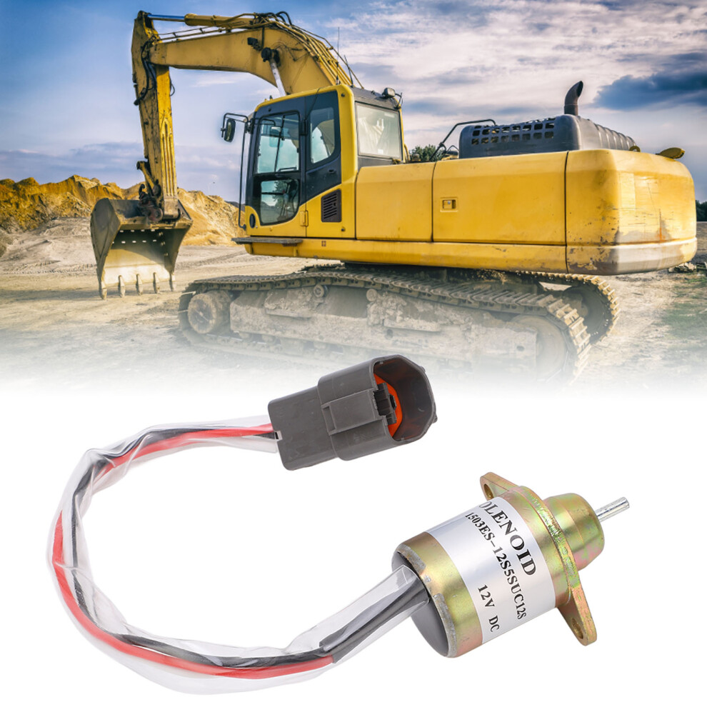 Durable Fuel Stop Solenoid Valve 12V 1503Es For 119233 77932 Engines 9381356271933