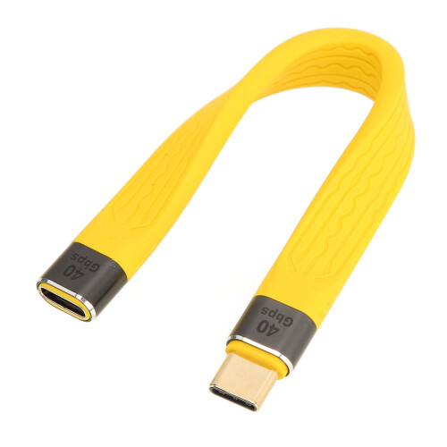 Cable USB-C a USB-C Flex, 13,5 cm, 100 W PD, 40 Gbps 1